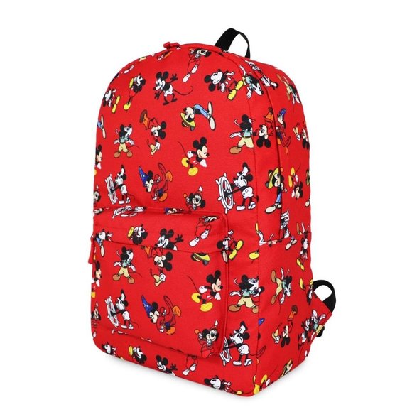 Disney Mickey Mouse Through the Years Backpack Steamboat Willie Sorcerer Mickey - Picture 3 of 7